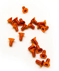 20 Pcs M3 Countersunk Aluminum Screws Set With Hex Socket, 6063 Aluminum, Dope Anodized Color Finishes, Sizes 6mm 10mm 16mm 20mm, M3x6mm Orange Durable RC and DIY Fasteners