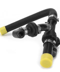 Universal Silicone Vacuum Check Valve Breather Hose Kit For Turbo Engine EA113 B5 B6 Models High Temp Reinforcement Stops Oil Vapor Backflow, black silicone hoses with clamps and yellow caps