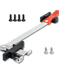 Emergency RV Window Latch Locks For Camper Exit Doors With Red Handle Aluminum Screen Security Bars Easy Install And Ultra Durable Egress Support For Travel Trailers On The Road Ready And Weatherproof For Camping Life.
