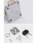Heavy Duty Cold Rolled Steel Cam Lock 19X20mm Cabinet Drawer Security Keyed Cylinder Lock Packed With Two Keys and screws.
