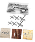 Heavy Duty Toggle Bolt Kit With Steel Drywall Anchors And Wing Nuts, Snap Toggle Bolts For Hollow Walls, kit in case