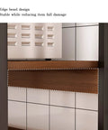 Kickass Heavy Duty Kitchen Storage Rack Handling Everyday Essentials From Microwaves To Pantry Items Large Capacity Multifunctional utility cart edge bezel design for stability and damage reduction.