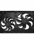 Heavy Duty Engine Radiator Cooling Fan Assembly With Electric Motor Direct Swap For Audi And Volkswagen dual blade fan view