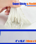 RV Roof Sealant Tape Waterproof 4 Inch By 16.4 Foot Repair Tape showing super sticky and flexible texture