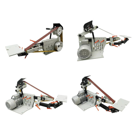 Badass Heavy Duty Belt Sander And Grinder With 72 To 82 In Wide Belt for precise metal polishing and knife sharpening.