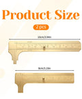 Brass Pocket Vernier Caliper Set With 3.15 Inch And 3.94 Inch Mini Sliding Calipers Double Scale Metal Ruler For Jewelry Measurement