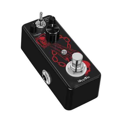Heavy Metal Distortion Pedal With Three Modes Lo Boost Hi Boost And Bypass True Bypass For Pure Guitar Tone Mini Metal Casing