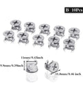 10 Pcs Thickening Three In One Connector Eccentric Wheel Hardware For Furniture And Cabinets Zinc Alloy Cam Nut