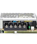 Rock Solid Heavy Duty 50W 24V Switching Power Supply Ultra Slim 1U Frame detailed view with connectors and components.