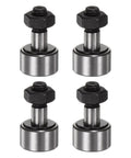 Four Pack CF8 KR19 Cam Follower Needle Roller Bearing 19mm Roller Diameter M8x1.25mm Thread Stud Type