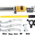 Heavy Duty 5 Ton Hydraulic Gear Puller Separator With 3 Jaws Bearing Hub Removal Tool Kit Featuring Long Handle Leverage Safety Flood Valve Control Switch Auto Repair Jobs Home Garage Or Pro Shop Workspace Fix Tools DIY, 3-jaw kit