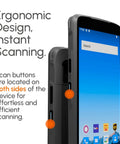 Rugged Android 12 Barcode Scanner Handheld Mobile Computer With Octa Core 2.0GHz 1D 2D QR Code NFC Reader IP66 4G WiFi 6.0 Inch Touch Screen
