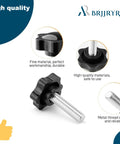 4 Pack Wing Nut Knob 3/8-16 By 1-1/4 Inch Replacement Part 481625-01 For Grass Catcher Mowers Fits Various Models