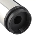 Close-up of the inlet of Jiawu 24V DC Submersible Pump For Fuel Transfer 30 Liters Per Minute Stainless Steel Build.