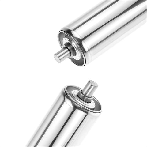 Stainless Steel Conveyor Roller 2 Inch Diameter By 16 Inch Length With Galvanized End Caps For Conveyor Belts Tables And Machines