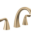 Brushed Gold 8 Inch Widespread Bathroom Faucet For Vanity With 3 Hole Sink Setup Champagne Bronze Finish Push Pop Drain Easy Diy Install