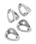 Beefed Up Heavy Duty Climbing Hangers Set Of 4 Stainless Steel Anchors With Expansion Design arranged on white background