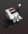 Helical Gear Center Transmission Upgrade for 1 to 30 scale Axial Bronco and Wrangler JLU RC Crawlers, with motor and screws.