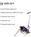 Heavy Duty Automatic Roof Welder For Waterproof Membrane Sealing With Hot Air Tool For PVC TPO EPDM featuring a 3500W hot air gun.