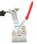 Carbon Steel Horizontal Toggle Clamp Set With Electroplated Rust Proof Finish, 201B style, red handle, woodworking fixture