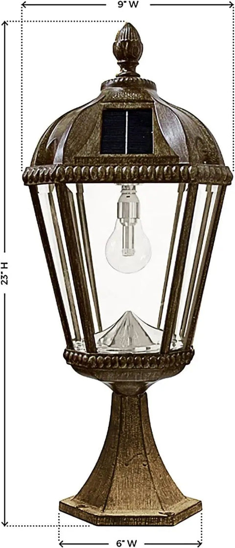 Baytown Solar Outdoor Light With Pole Pier And Wall Mount Kit Easy Sun Powered LED Warm Bright White Light Black Finish