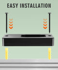 Easy installation hardware for Two Piece Wall Mount Fishing Reel Rack Built For Spinning Reels Only, featuring screws and wall anchors.