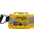 Miter Box With Saw For Clean 90 45 And 22.5 Degree Angled Cuts, Handy Storage For Pins And Pencil, Perfect For Baseboard And Trim Corners