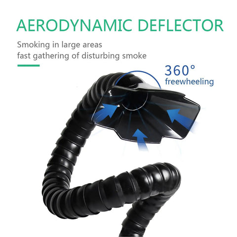 Aero deflector tube of Triple Filter Solder Smoke Absorber Tabletop Fume Extractor With 99.97 Percent Purification For Welding