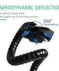 Aerodynamic deflector of the Powerful Solder Fume Extractor With 100W Suction And 3 Stage Filtration for desktop smoke removal