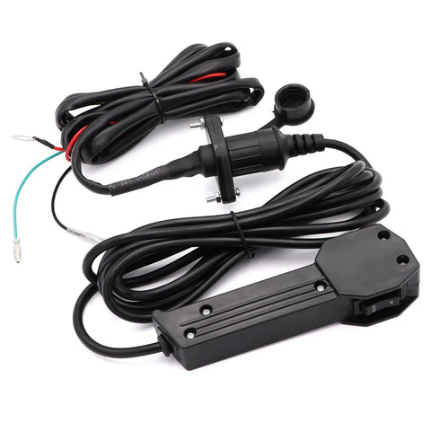 12V Corded Winch Remote Control Kit For ATV UTV No Fuss Plug And Play Handheld Controller with wiring and socket
