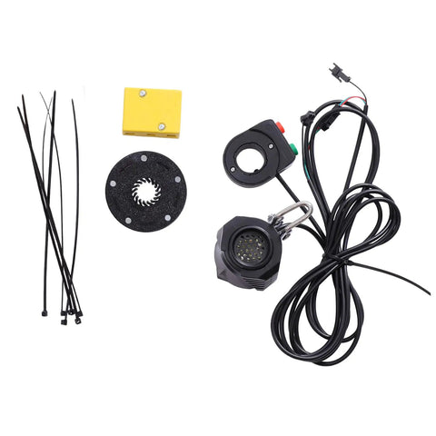 20 Inch Electric Bike Conversion Kit Front Wheel Hub Motor 36V 350W With Multifunction Display components including wiring and connectors