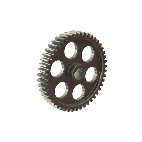 Beefy 47T Spur Gear Replacement For RC Cars ARA310920, steel construction, precision tooth design, side view