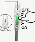 Auto On Lighted Arrow Nocks For Arrows With.244 Inside Diameter 6 Pack Bright LED Nocks Turn On When Shot For Bowhunting High Visibility