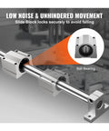Heavy Duty Linear Guide Rail Set With 2 Rails And 4 Slide Blocks For CNC Routers Lathes And Mills Carbon Steel Shafts Aluminum Supports Chrome Plated Finish SFC20-1200L Compatible Smooth Precise Motion, showing ball bearing detail