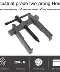 Two Jaw Gear Puller With Adjustable Arms For Internal And External Bearing Removal Heavy Duty 3 Inch Pulley Flywheel Gear Extraction Tool