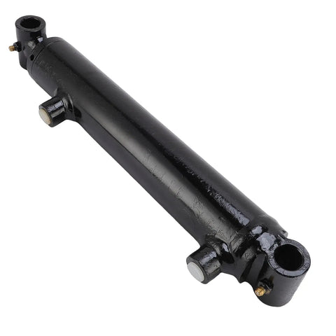 Beefy 1.5 Inch Double Acting Hydraulic Cylinder With 10 Inch Stroke, 3500 PSI, SAE 6 9/16-18 UNF Interface in black metal
