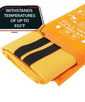 Silicone Coated Emergency Fire Blanket 40 By 40 Inches For Home And Kitchen Grab And Go No Fiberglass Mess Chemical Free