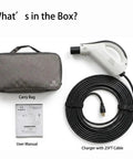 Sick Level One Portable Charger For Tesla Models, 120V 15A EVSE with 25 foot cable and carry bag in box.