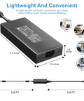 Dimensions and features of 180W Laptop Charger For Gaming Laptops From MSI GF63 GF65 Stealth GS65 GS63 15M Sword 15
