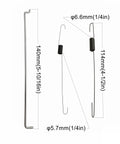 Throttle Control Assembly Kit For Predator 212cc And Honda GX Engines showing springs and rods with dimensions.