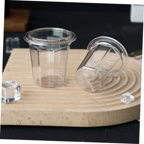 Espresso Dosing Cup For Coffee Machines With Anti Scatter Powder Design Easy Clean Pro Level Coffee Making Supplies For Home Cafe And Small Shop Use Today, transparent plastic cups on wooden tray