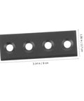 Barn Door Track Connector Set Black Flat Mending Repair Plate For Barn Door Hardware And Sliding Doors