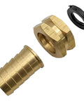 Solid Brass 2 Pack Hose Repair Kit With Stainless Steel Clamps Perfect For Fixing 1/2 Inch To 3/4 Inch Garden Hoses Leak Free Seal That Is Totally Sick For Sprinklers And Outdoor Watering Systems brass hose fitting and clamp