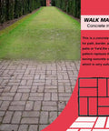 Reusable Concrete Molds For Walkways And Patios 15.7 By 15.7 By 1.57 Inch Path Maker With 8 Grid Stone Molds on grass path