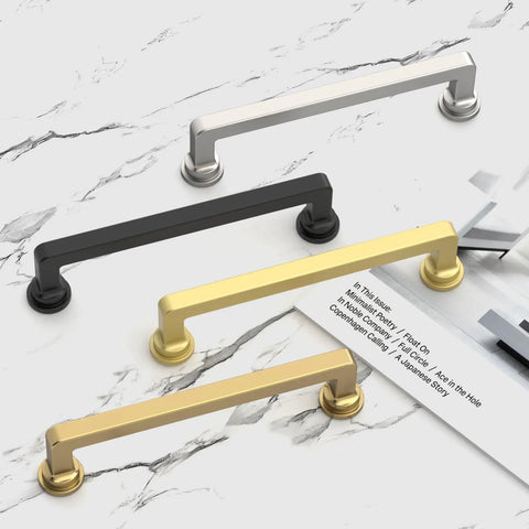 10 Pack 7.5 Inch Brushed Nickel Cabinet Pulls Made From Zinc Alloy For Kitchen Cabinets Durable Hardware Handles With Easy Install Slick Satin Finish To Upgrade Your Space, three finishes