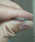 Close-up of 2 Pack Mountain Bike Ratchet Hub Wave Spring Upgrade Kit with Flat Wire Coil showing 2.6mm compressed depth
