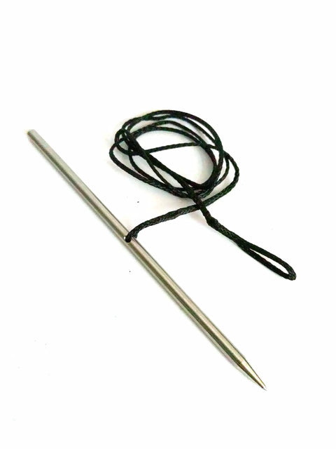 Beefy Heavy Duty Fish Stringer For Spearfishing And Kayak Fishing, 25cm Needle, 8mm Diameter, 130cm Dynema 3mm Thread, 800kg Breaking Load, Saltwater Ready Marine Gear For Secure Catch And Easy Retrieval