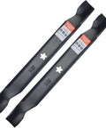 Image of 42 Inch Mower Blades For Craftsman LT1000 LT2000 T110 Zero Turn Riding Mower Replacement 138971 532138971 With 5 Point Star Center Hole