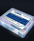 96 Piece TIG Consumables Kit With Foam Case For WP 17 18 26 Torch Includes 50 Alumina Cups 4 Through 8, 10 Gas Lens Bodies