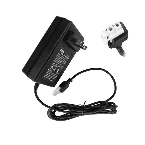Power Supply For Recliners And Standing Desks AC DC Switching Adapter 29V 2A with wall cord and black plug.